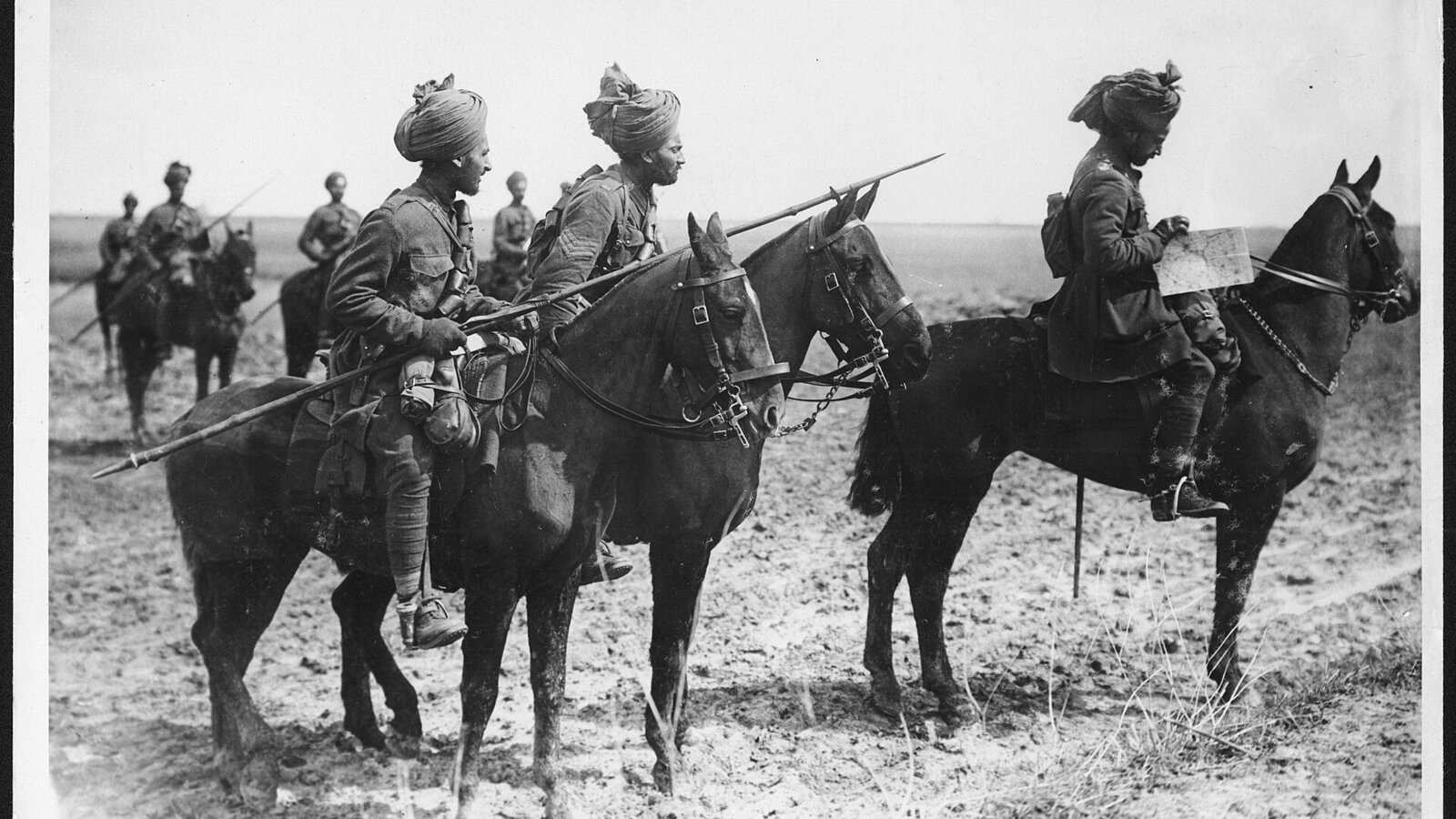 Indian cavalry on the Western Front, autumn 1914