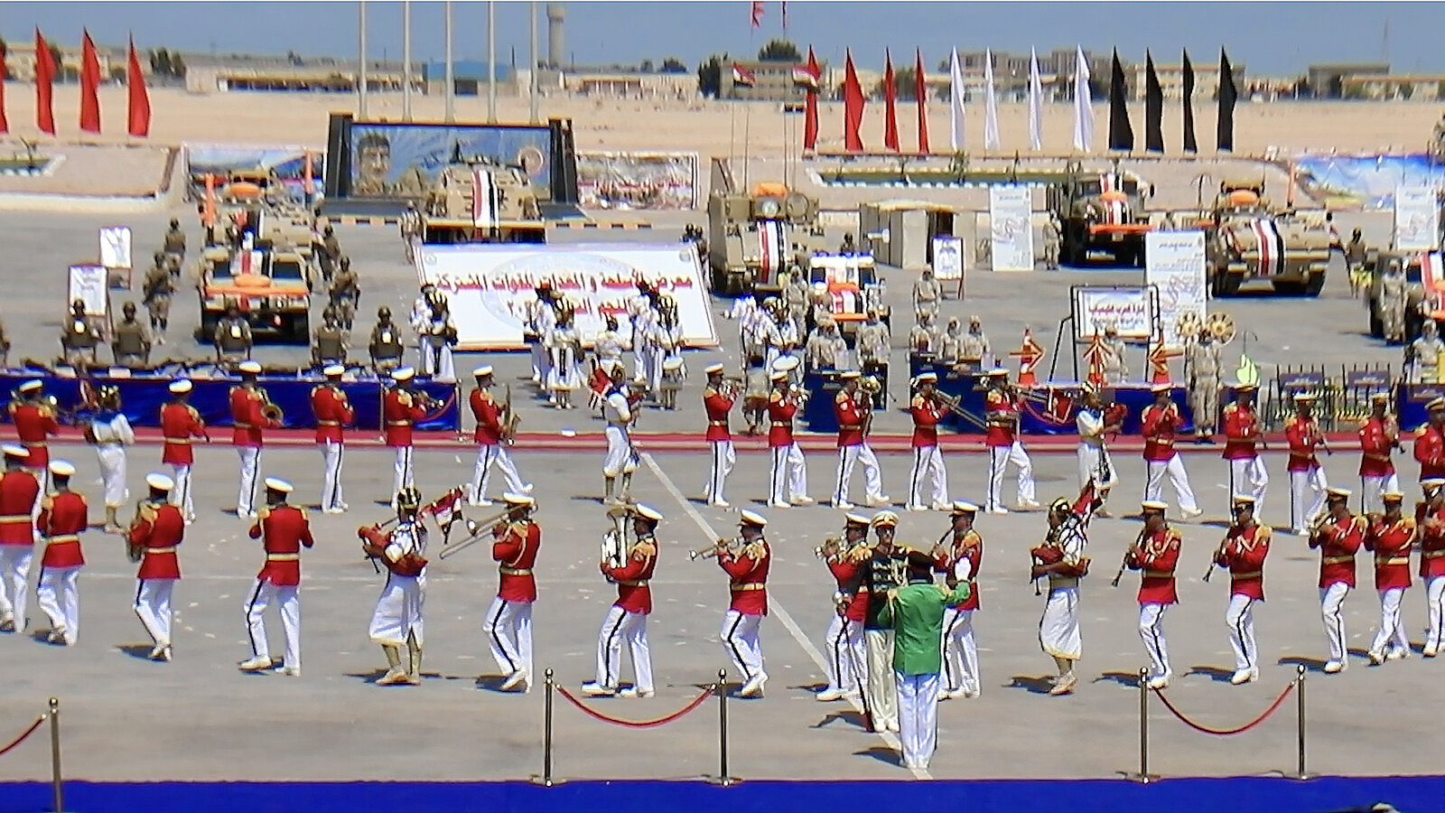 The Egyptian Army Band performing at Exercise Bright Star 25, Egypt, August 2025
