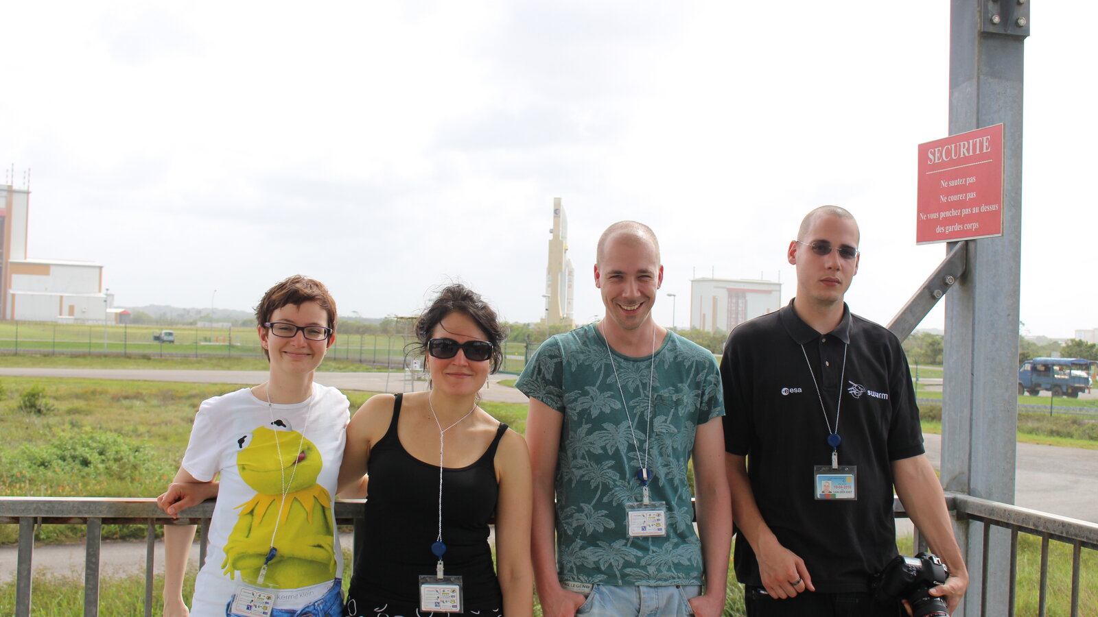Ariane 5 rocket on the launch pad at the Guiana Space Centre, Kourou, French Guiana, ahead of Flight VA222, April 2015