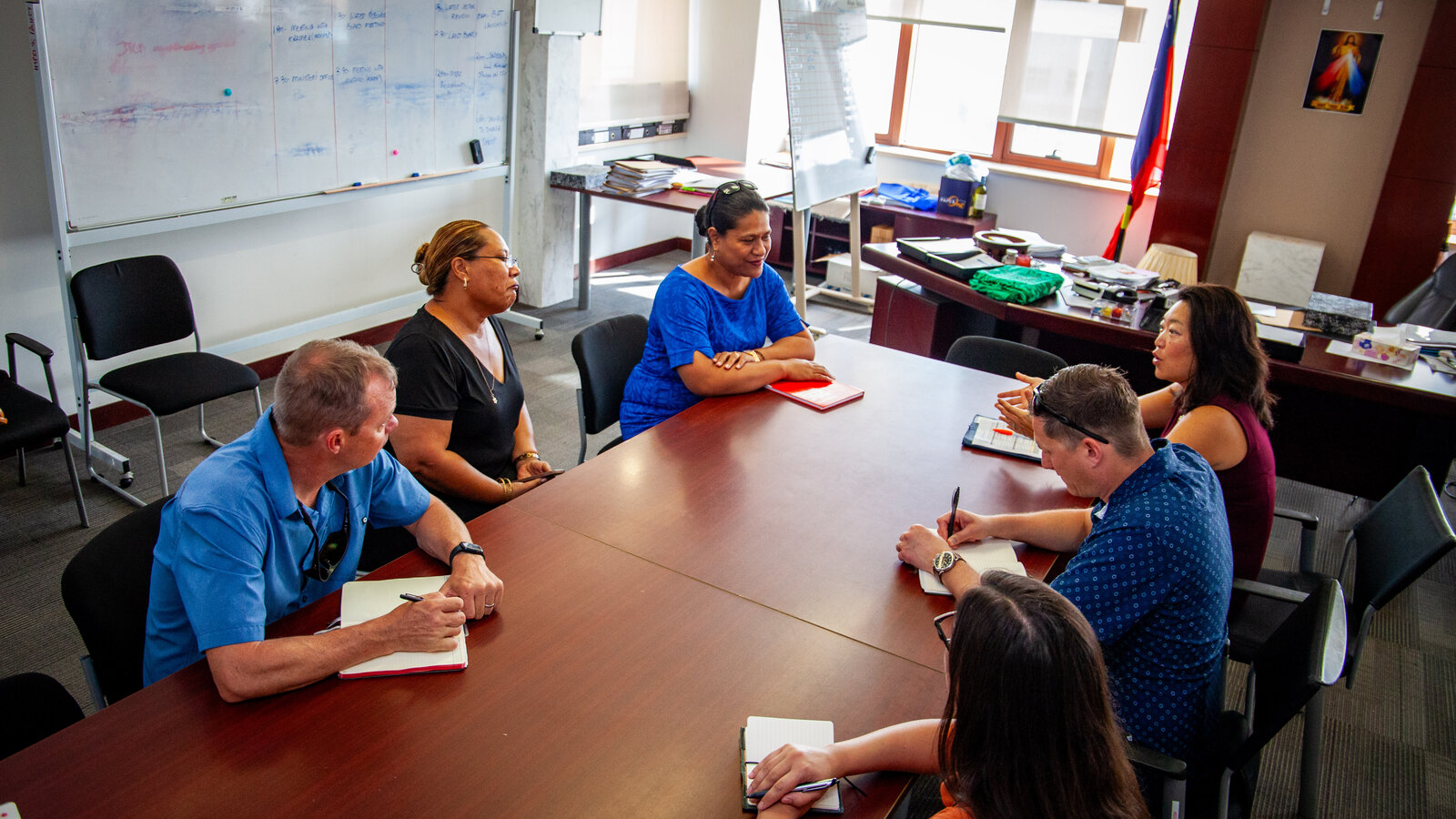 Nevada National Guard subject matter exchange with Samoan government police, environmental, and health representatives in Apia, February 2024