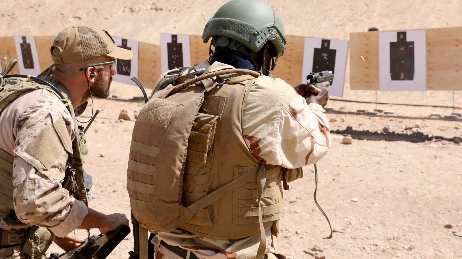 Senegalese soldier refines marksmanship skills with Spanish Special Forces during AFRICOM Exercise Flintlock 20, February 2020