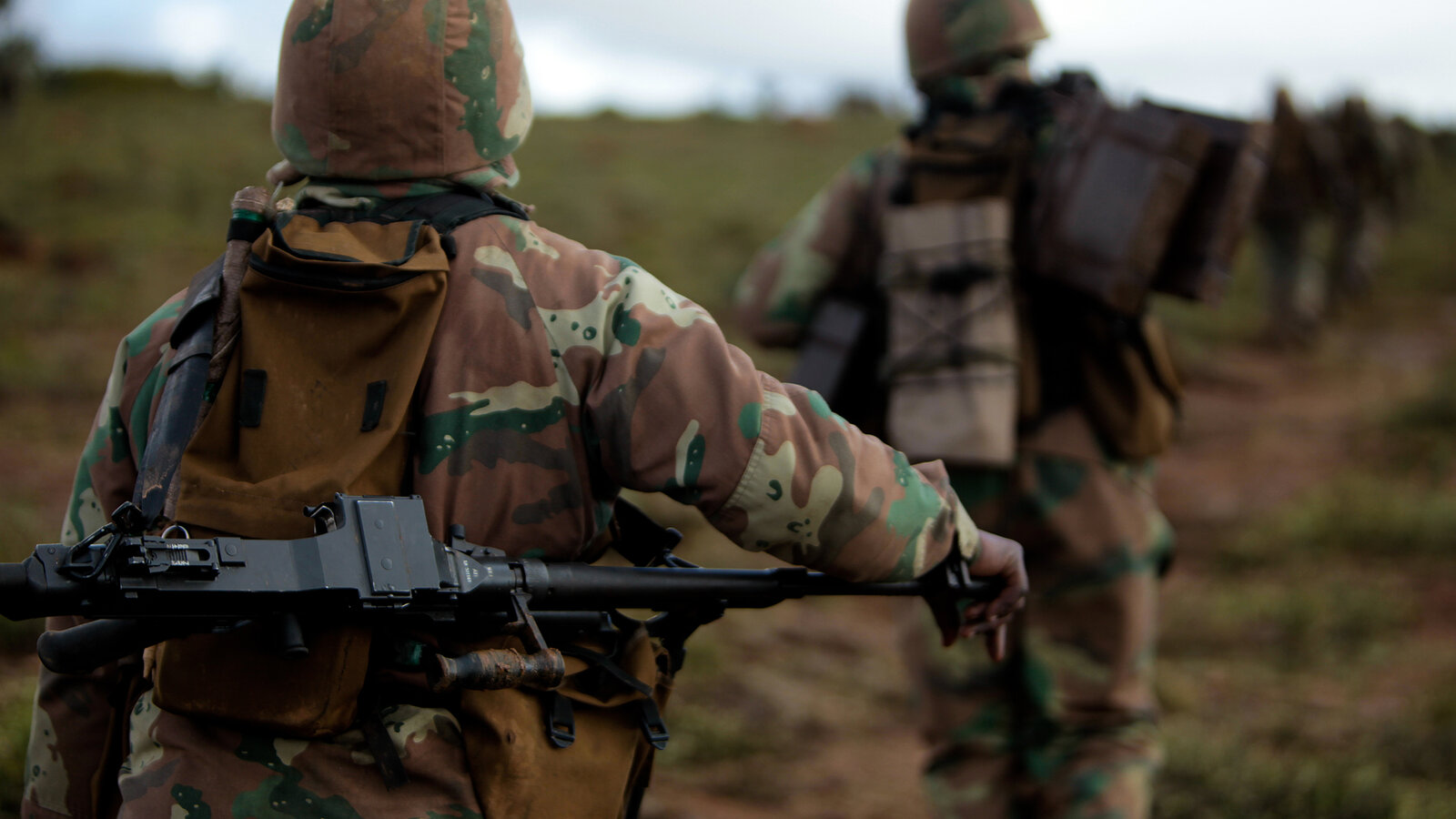 South African National Defence Force soldiers on deployment